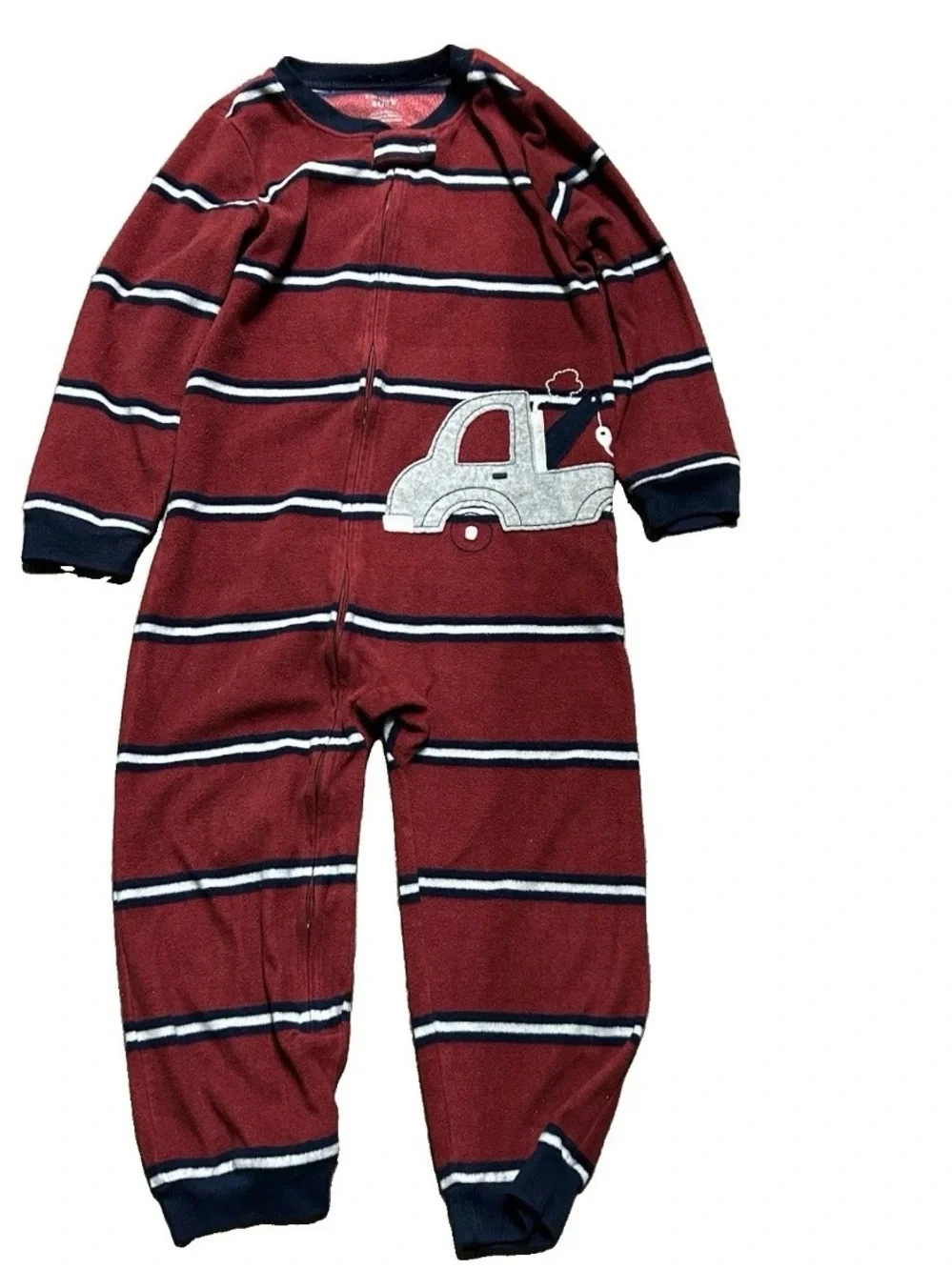 Toddler Boy Pajamas Fleece Footies Christmas Size 4T